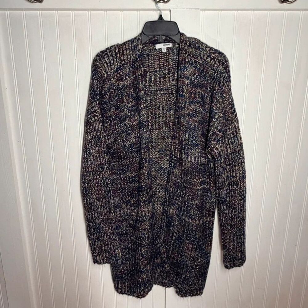 Sonoma Women’s Sweater sz M midi cardigan open front Duster Fall cozy